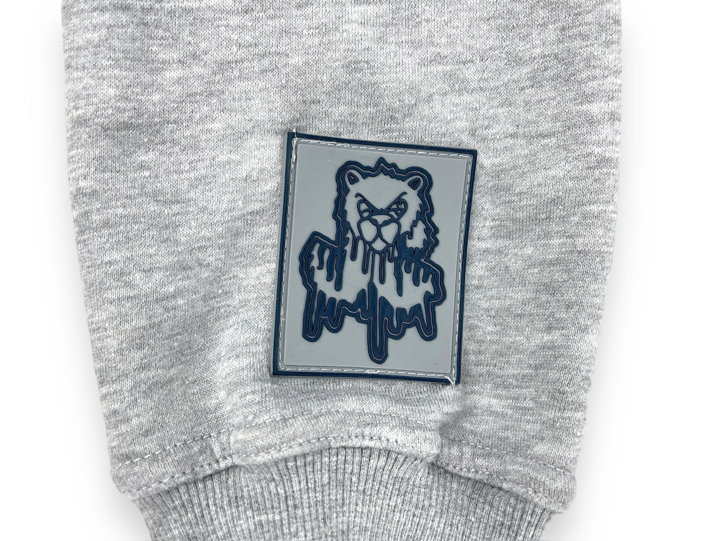 Jon Geda Grey Patch Hoodie (Grey)