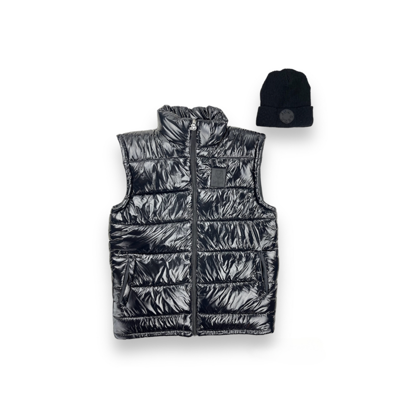 Jon Geda Men’s Puffer Vest (Black)