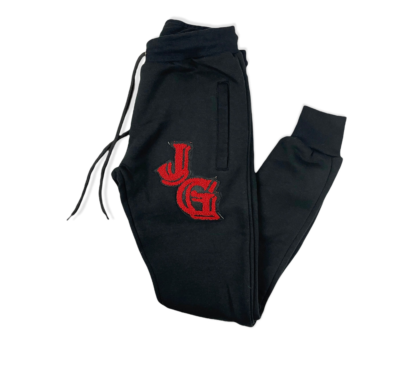Black JG Logo Sweatsuit