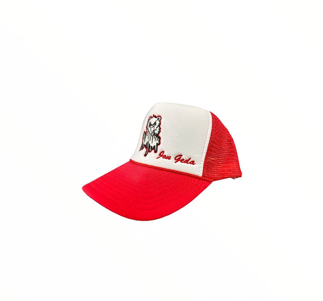 Jon Geda Trucker Hat (Red)
