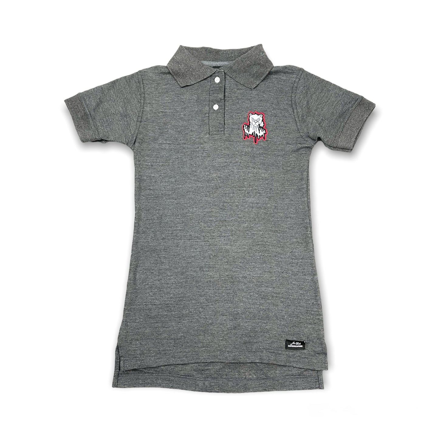 Jon Geda Grey Womens Polo Shirt