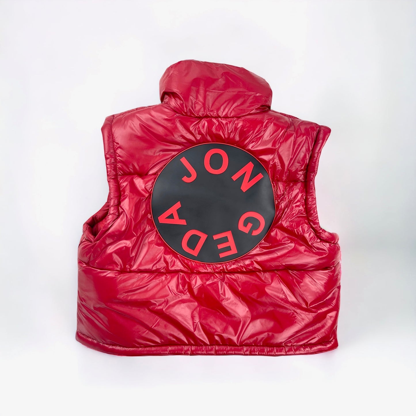 Jon Geda Women’s Puffer Vest Set (Red)