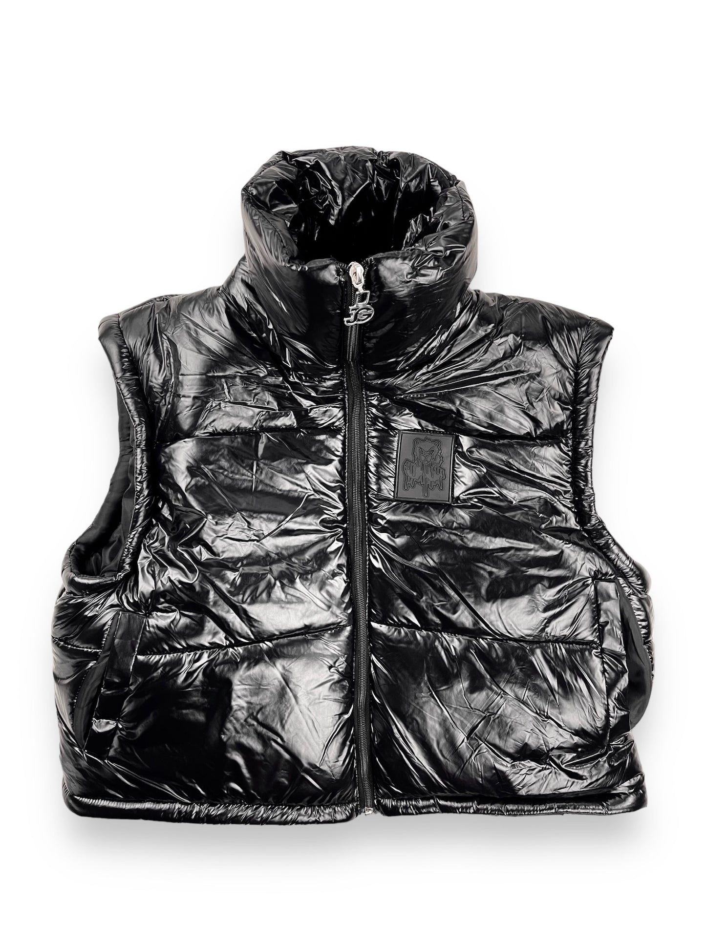 Jon Geda Women’s Puffer Vest Set (Black)